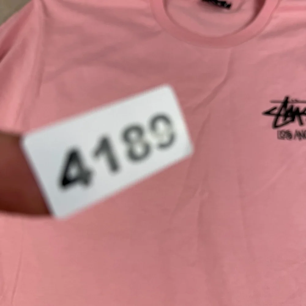 Stussy Los Angeles Shirt Mens‎ M Pink Logo Streetwear Skate Surf Graphic Tee